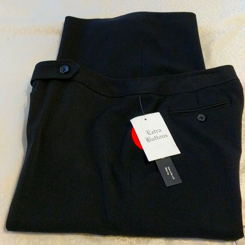 Style & Co. Women Black Wide Leg Capri